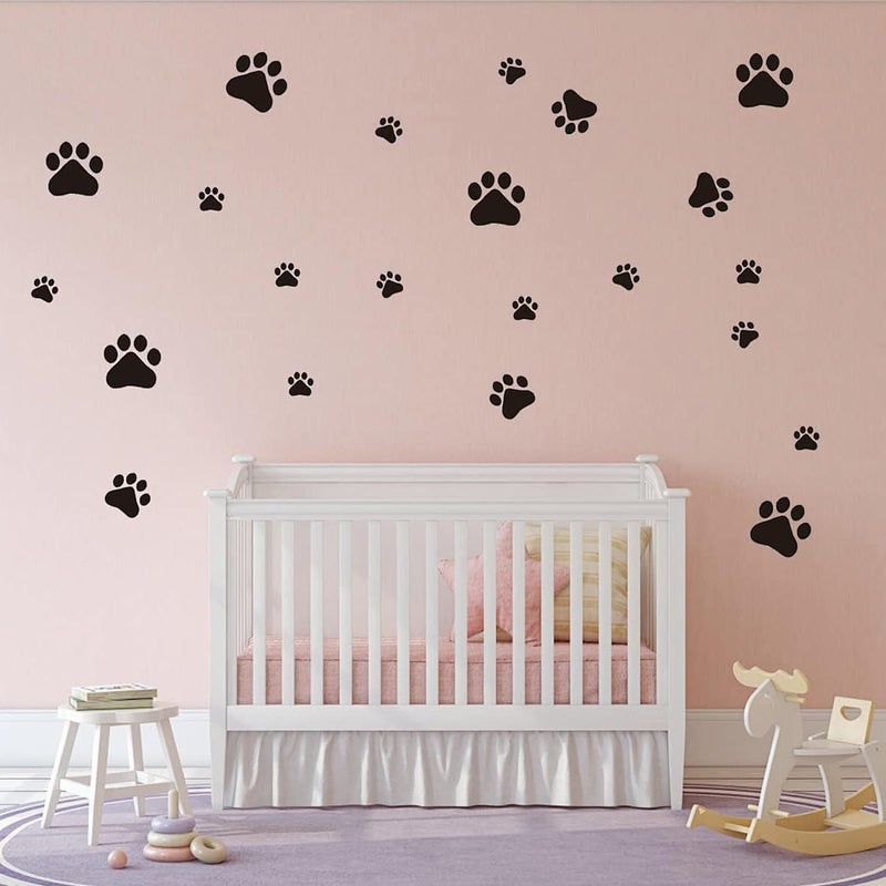 Resflyar 8 PCS Dog Paw Stencils, Animal Paw Paint Stencil Reusable Templates for Painting on Wood, 8 Sizes Bear Paw Plastic Stencils Set for Paper Art Fabric Tile Wall Room Home DIY Craft Decoration - Image 3